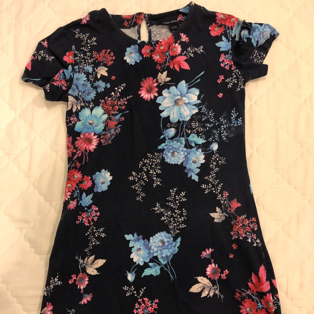Floral body con mini dress